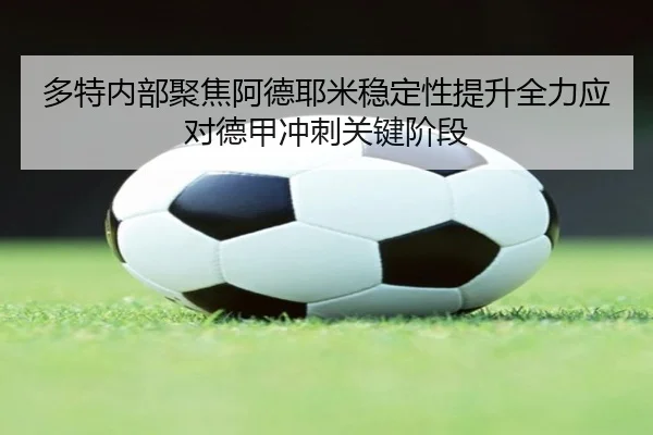 多特内部聚焦阿德耶米稳定性提升全力应对德甲冲刺关键阶段